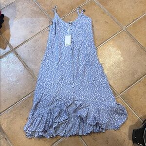 Rails Blue Frida Sky Floral Ruffle Dress NWT